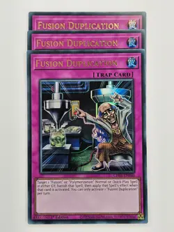 Yu Gi Oh - 3x CH01-EN040 Fusion Duplication - Ultra Rare - Image 1