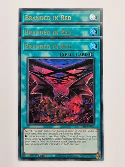 Yu Gi Oh - 3x CH01-EN022 Branded in Red - Ultra Rare - Image 1