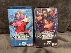 One Piece TCG: Starter Deck ST-25: BLUE Buggy & ST-27: BLACK Marshall SEALED EN - Image 1