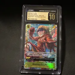 2025 ONE PIECE PROMOS ILLUSTRATION BOX VOL.3 OF MONKEY D. LUFFY CGC PRISTINE 10 - Image 1