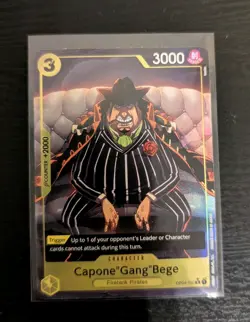PRB01 OP04-100 Capone Gang Bege Rare Alt Art English One Piece TCG - Image 1
