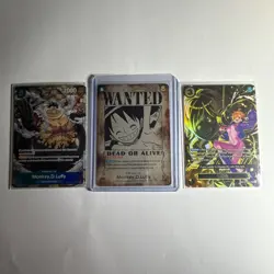 Tricombo One Piece: Monkey D. Luffy 118 Secret Rare Wanted, Luffy 058 Tr, Lilith - Image 1
