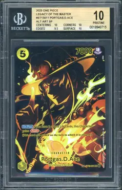 One Piece English Portgas D Ace St13 011 Legacy Of The Master BGS 10 - Image 1