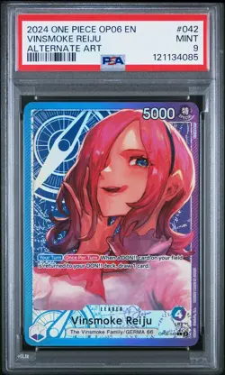 Vinsmoke Reiju Alternate Art One Piece Op06-Wings Of The Captain 042 NM PSA 9 - Image 1