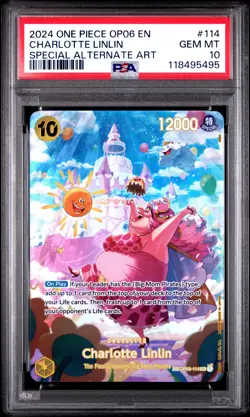 2024 ONE PIECE OP06-WINGS OF THE CAPTAIN 114 CHARLOTTE LINLIN PSA 10 - Image 1