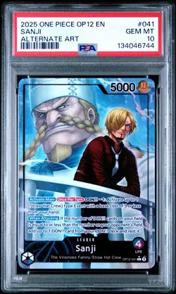 Sanji Alternate Art One Piece Op12-Legacy Of The Master 041 PSA 10 - Image 1
