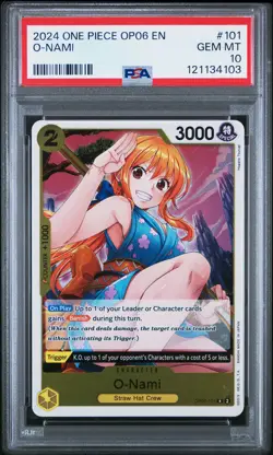 O-Nami One Piece Op06-Wings Of The Captain 101 NM PSA 10 - Image 1
