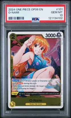 O-Nami One Piece Op06-Wings Of The Captain 101 NM PSA 10 - Image 1