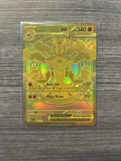 Gold Mega Lucario EX - Pokemon Card | Ultra Rare | Full Art | NM/M - Image 2