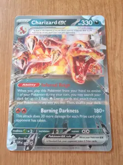 Pokemon TCG Charizard ex Jumbo Oversized Lenticular Promo Card Mint - Image 1