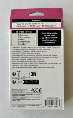 One Piece Card Game ST-11 Uta Starter Deck English Version - Factory Sealed - Image 2