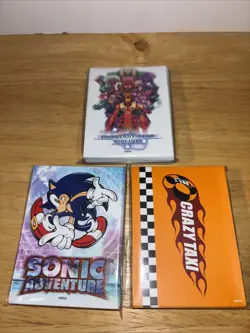LOT OF 3 SONIC ADVENTURE LIMITED RUN TRADING CARD SLEEVES SEGA DREAMCAST PACKS - Image 1