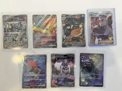 Pokemon TCG SIR And Full Art Lot Ex, 7 Cards - Image 1