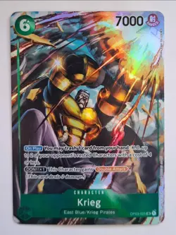 One Piece - Pillars of Strength *KRIEG* Full Alt Art OP03-025 SR Holo TCG Card - Image 2