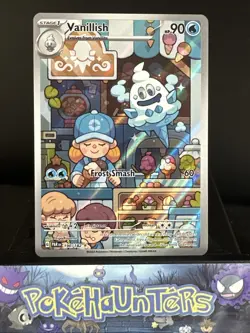 Pokemon Card Vanillish 190/182 Paradox Rift Illustration Rare Near Mint - Image 1