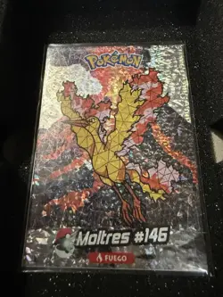 2025 POKEMON STAINED GLASS Crystal Card Kanto Peru Foil # 146 Moltres - Image 1