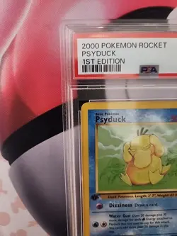 2000 Pokemon 1st Edition Team Rocket - PSYDUCK - Non Holo card 65/82 PSA MINT 9 - Image 3