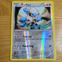 FURFROU 90/119 POKEMON CARD (XY PHANTOM FORCES SET) REVERSE HOLO - Image 2