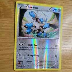 FURFROU 90/119 POKEMON CARD (XY PHANTOM FORCES SET) REVERSE HOLO - Image 3
