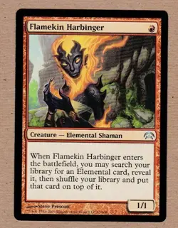 MTG - Flamekin Harbinger - Planechase - Uncommon VF/EX - Single Card - Image 1