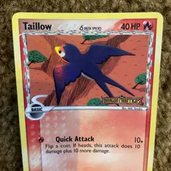 Taillow (Delta Species) 66/101 Dragon Frontiers Reverse Holo Pokemon Card - Image 2