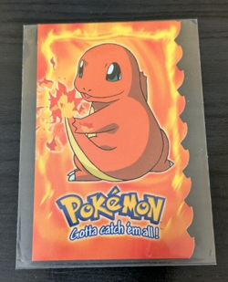 Pokemon Topps #04 Charmander 4 Of 12 Die-Cut Card - Image 1