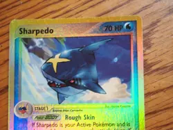 Pokemon 2003 Pokemon Ex Ruby Sapphire Sharpedo reverse foil card, mint condition - Image 2