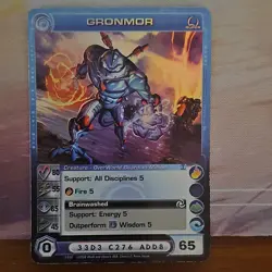 Chaotic TCG Gronmor Super Rare Creature Card 5/222 MAX E Foil - Image 1