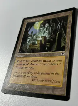 MTG Ancient tomb Tempest Card (Moderately Played Condition) Reserve List - Image 2