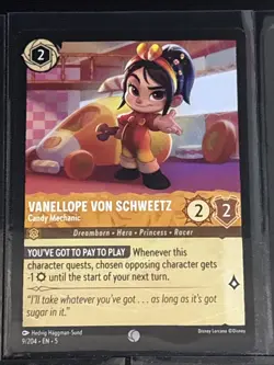 Disney Lorcana Wreck-It Ralph Theme 7 Card Lot Vanellope/Snowanna/Rancis/Taffyta - Image 3