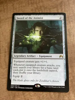 Sword of the Animist Regular 240 MTG Tcg Card - Image 1