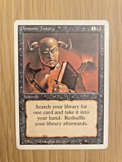 MGT Revised Edition DEMONIC TUTOR ungraded very good condition #1 of 3 - Image 1