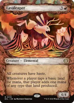 x1 Lavaleaper - Foil - Showcase R MTG Lorwyn Eclipsed M/NM, English - Image 1