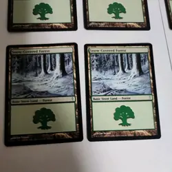 Magic the Gathering MTG 10X Snow-Covered Forest Coldsnap Lot NEAR MINT LOOK - Image 5