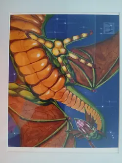 Mtg magic the gathering shivan dragon beautiful artist print with signatur1/500 - Image 2