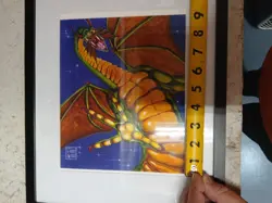 Mtg magic the gathering shivan dragon beautiful artist print with signatur1/500 - Image 4