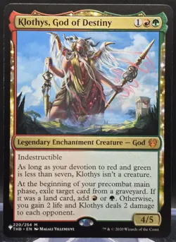 Klothys, God of Destiny #220 The List - Theros Beyond Death Regular Mythic - Image 1