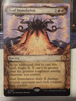 MTG Soul Immolation (Showcase) Lorwyn Eclipsed Regular NON FOIL - Image 1
