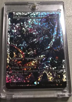MTG Magic the Gathering Bloodthirsty Conqueror (436/789) Foundations Nm FOIL - Image 2