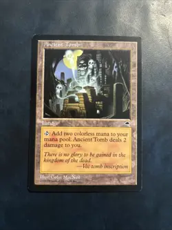 MAGIC MTG Ancient Tomb Tempest 1997 EXC! - Image 1