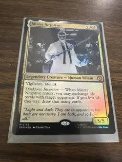 Magic the Gathering MTG Marvel's Spider Man No. 0135 Mister Negative Foil - Image 1