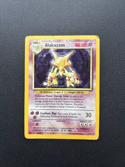 Pokemon Card Base Set Holo Alakazam 1/102 WOTC - Image 1