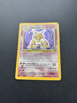 Pokemon Card Base Set Holo Alakazam 1/102 WOTC - Image 4
