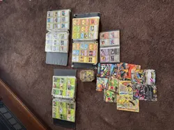 HUGE Pokemon Card collection FOUR binders, one unopened tin! many EX, Mega, Holo - Image 1