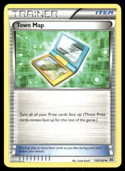 Pokemon Cards Town Map 150/162 BREAKthrough XY Uncommon NM - Image 1