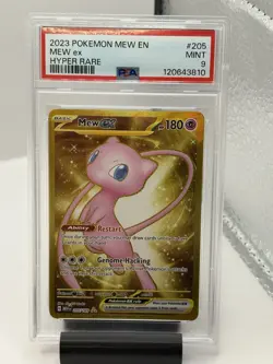 2023 Pokemon Mew ex Hyper Rare SV 151 205/165 PSA 9 MINT - Image 1