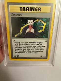 2000 Pokemon - 1st Edition Giovanni Holo Rare Trainer Gym Challenge 18/132 PSA 9 - Image 4