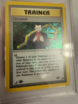 2000 Pokemon - 1st Edition Giovanni Holo Rare Trainer Gym Challenge 18/132 PSA 9 - Image 5