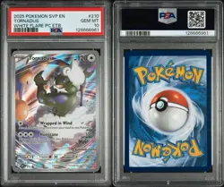 2025 POKEMON SVP EN-SV BLACK STAR PROMO #210 TORNADUS WHITE FLARE PC ETB PSA 10 - Image 1