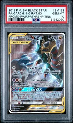 Giratina Garchomp GX Alt Art Promo PSA 10 Pokemon Power Partnership Tin SM193 - Image 1